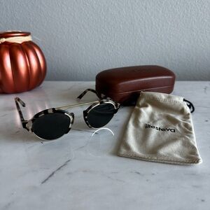 Illesteva Black and Tortoise Sunglasses